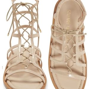 Stuart Weitzman Kora Lace-Up Gladiator Sandal